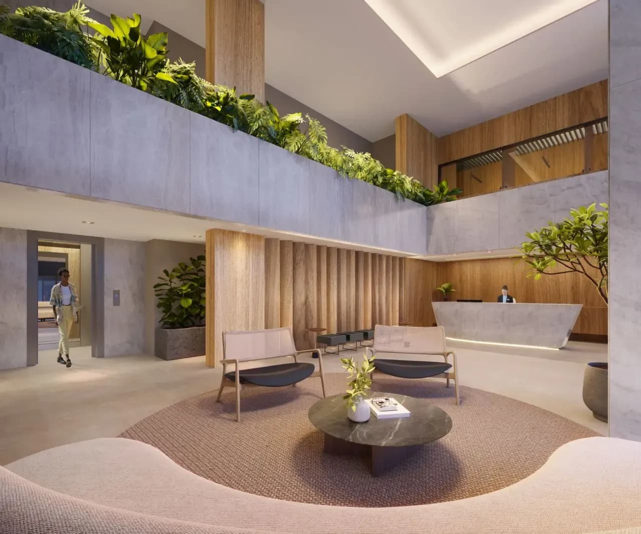 Entrada do lobby do Blend Pituba